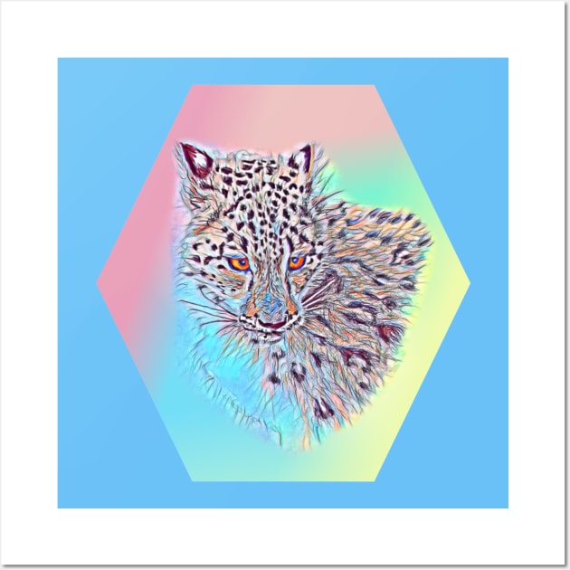 Snow Leopard Wall Art by Bubba C.